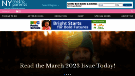 What Nymetroparents.com website looked like in 2023 (1 year ago)