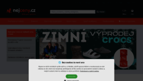 What Nej-ceny.cz website looked like in 2023 (1 year ago)