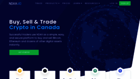 What Ndax.io website looked like in 2023 (3 years ago)
