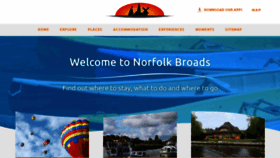 What Norfolkbroads.com website looked like in 2023 (1 year ago)