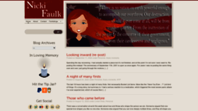 What Nickifaulk.com website looked like in 2023 (1 year ago)