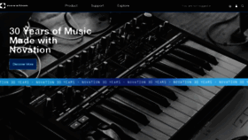 What Novationmusic.com website looked like in 2023 (1 year ago)
