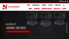 What Newberry.edu website looked like in 2023 (1 year ago)