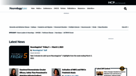 What Neurologylive.com website looked like in 2023 (1 year ago)