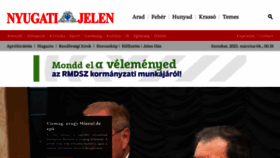 What Nyugatijelen.com website looked like in 2023 (1 year ago)