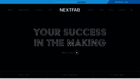 What Nextfab.com website looked like in 2023 (1 year ago)