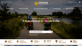 What Nomade-aventure.com website looked like in 2023 (2 years ago)