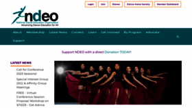 What Ndeo.org website looked like in 2023 (1 year ago)