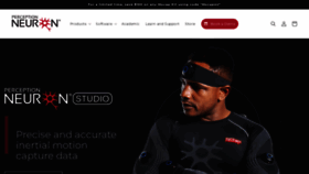 What Neuronmocap.com website looked like in 2023 (1 year ago)