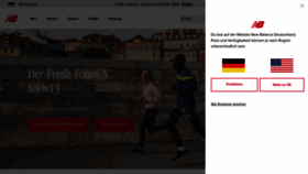 What Newbalance.de website looked like in 2023 (1 year ago)