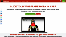 What Ninjamock.com website looked like in 2023 (1 year ago)