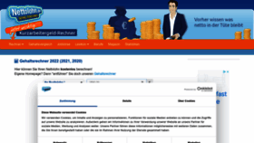 What Nettolohn.de website looked like in 2023 (1 year ago)