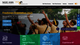 What Np.edu.sg website looked like in 2023 (1 year ago)