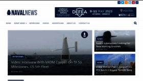 What Navalnews.com website looked like in 2023 (1 year ago)