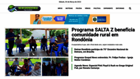 What Newsrondonia.com.br website looked like in 2023 (1 year ago)