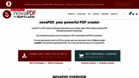 What Novapdf.com website looked like in 2023 (1 year ago)