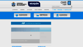 What Neuquen.gov.ar website looked like in 2023 (1 year ago)