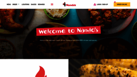 What Nandos.ca website looked like in 2023 (1 year ago)