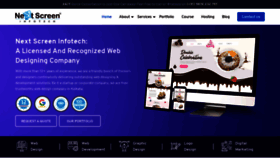 What Nextscreen.in website looked like in 2023 (1 year ago)