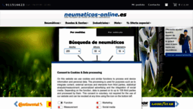 What Neumaticos-online.es website looked like in 2023 (1 year ago)