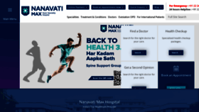 What Nanavatimaxhospital.org website looked like in 2023 (1 year ago)