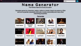 What Name-generator.org.uk website looked like in 2023 (1 year ago)