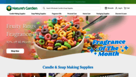 What Naturesgardencandles.com website looked like in 2023 (1 year ago)