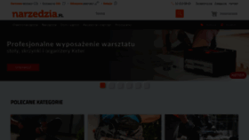 What Narzedzia.pl website looked like in 2023 (1 year ago)