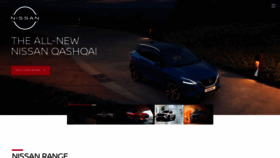 What Nissan.co.za website looked like in 2023 (1 year ago)