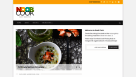 What Noobcook.com website looked like in 2023 (1 year ago)