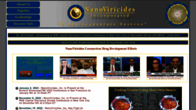 What Nanoviricides.com website looked like in 2023 (1 year ago)