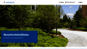 What Novartis.us website looked like in 2023 (1 year ago)