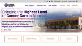 What Normanregional.com website looked like in 2023 (1 year ago)