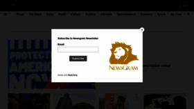 What Newsgram.com website looked like in 2023 (1 year ago)