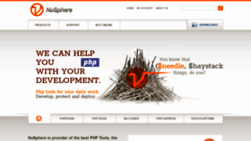 What Nusphere.com website looked like in 2023 (1 year ago)