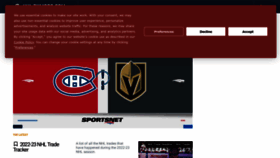 What Nhlrumors.com website looked like in 2023 (1 year ago)