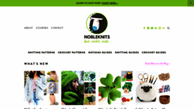 What Nobleknits.com website looked like in 2023 (1 year ago)