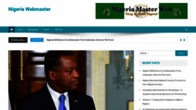 What Nigeriamasterweb.com website looked like in 2023 (1 year ago)
