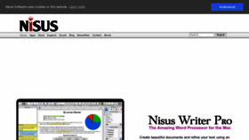 What Nisus.com website looked like in 2023 (1 year ago)