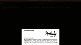 What Natalys.com website looked like in 2023 (1 year ago)