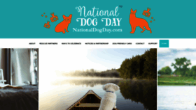 What Nationaldogday.com website looked like in 2023 (1 year ago)