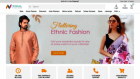 What Nihalfashions.com website looked like in 2023 (1 year ago)