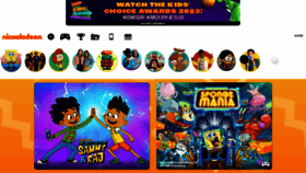 What Nickelodeon.com.au website looked like in 2023 (1 year ago)