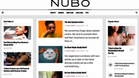 What Nubobeauty.com website looked like in 2023 (1 year ago)