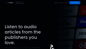 What Newsoveraudio.com website looked like in 2023 (1 year ago)