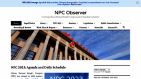 What Npcobserver.com website looked like in 2023 (1 year ago)