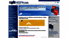What Nispa.org website looked like in 2023 (1 year ago)