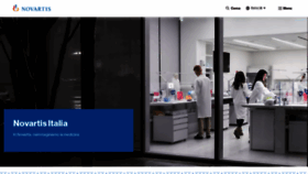 What Novartis.it website looked like in 2023 (1 year ago)