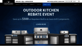 What Napoleongrills.com website looked like in 2023 (1 year ago)