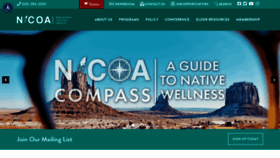 What Nicoa.org website looked like in 2023 (1 year ago)